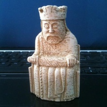 lewis chessmen king game chess 3d print model - Mito3D