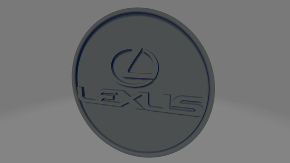 lexus coaster letters 3d print model - Mito3D