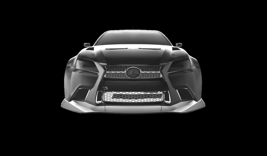 lexus gs350 f-sport tuned auto car cars 3d print model - Mito3D