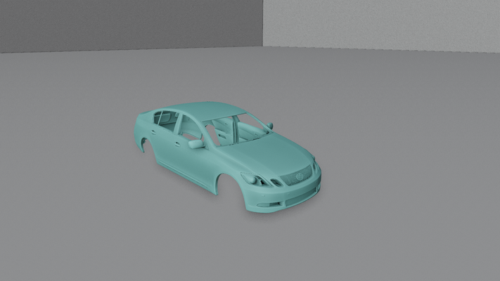 lexus gs 430 2006 2005 2007 2008 sports luxary car 4door stl printable racing toy 3d print model - Mito3D