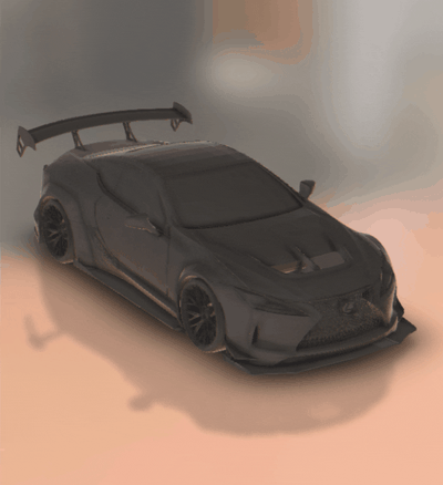 lexus lc 500 ev turbo gt yarış araç suv ralli spor dalları araba çift turbolu otomobil 3d print model - Mito3D