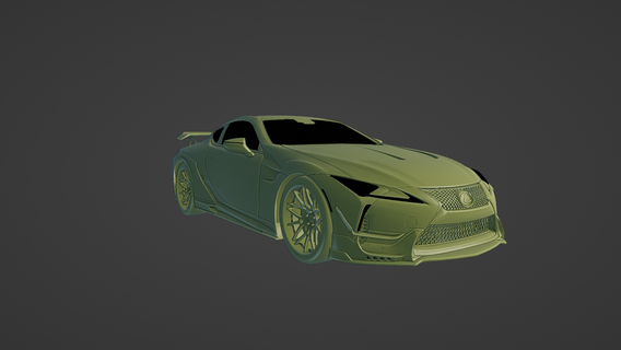 lexus lc 500 3d printing automotive design luxury car sports vehicle model modeling rendering digital fabrication engineering product 3d print model - Mito3D