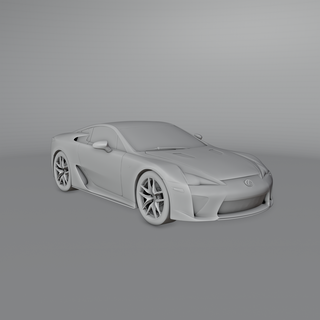 Lexus lfa 3d print model - Mito3D