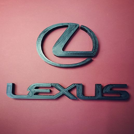 Lexus logo Sanat ikon sembol bricoloup 3d 3D print model - Mito3D