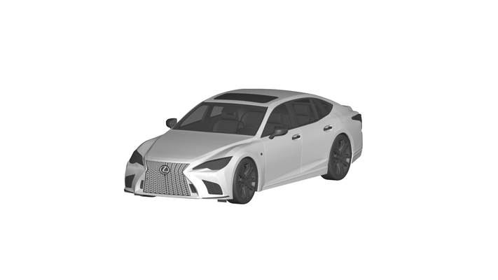 lexus ls500h game car auto vehicle automobile transport rc ar vr game ready augmented reality virtual car3d 3d print model - Mito3D