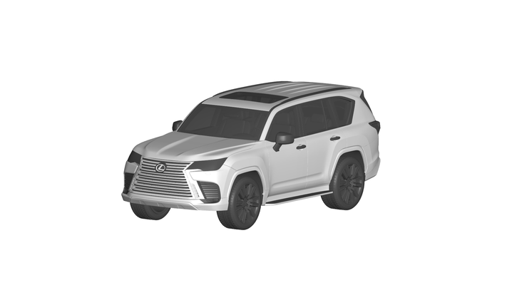 lexus lx600 game car auto vehicle automobile transport rc ar vr game ready augmented reality virtual car3d 3d print model - Mito3D