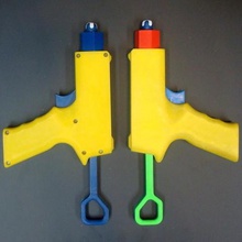 lf1 foam dart blasternerf compatible game fun gun mechanical pistol toys weapon 3d print model - Mito3D