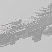 lfc ja'antine tyrant-class destroyer 3d print model - Mito3D