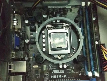 lga 1155 CPU ventilador suporte intel 3d print model - Mito3D