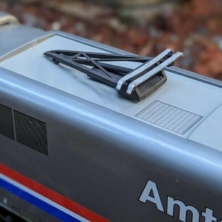 lgb yüksek hız amtrak buz tren pantograf alet tepeden Bölüm değiştirme oyuncak 3d print model - Mito3D