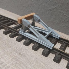 lgb prellbock éperon mit rail architecture 3d print model - Mito3D