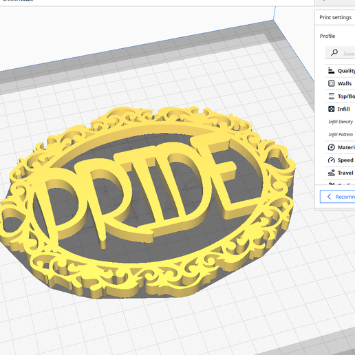 lgbt pride frame 3D print model - Mito3D