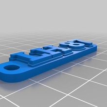 lh87 2 jewelry customized keychains 3d print model - Mito3D