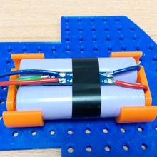 li-ion 2s 18650 clip holder tool battery liion electronics 3d print model - Mito3D