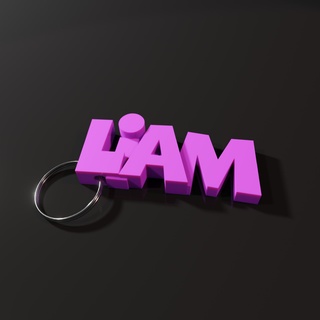 Liam isim anahtarlık 3d print model - Mito3D