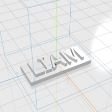 liam letters name male 3d gift 3d print model - Mito3D