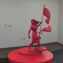 liberator 1 Kunst Skulptur Frau Krieger 3d print model - Mito3D