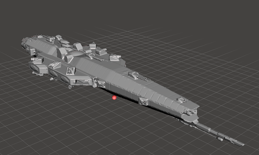 libertador clase espacio destructor sef odin buques 3d print model - Mito3D