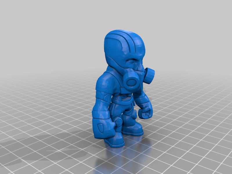 Befreier mini figure Bombe Sammlerstück Cyborg Ion Wut Spielzeug Kreaturen 3D print model - Mito3D