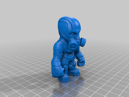 liberator mini-figure bombshell collectible cyborg ion fury toy creatures 3d print model - Mito3D