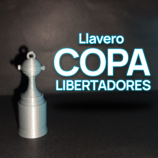 libertadores cup football keychain liberators sports key 3d print model - Mito3D
