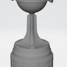 libertadores-cup-Replik fast echte Größe Kunst Befreier 3d leopard Fluss Mund champion Amerika conmebol 3d print model - Mito3D