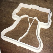 la campana de libertad del cortador galleta filadelfia casa 3d print model - Mito3D