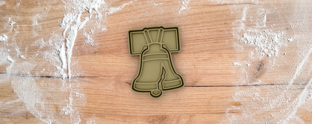 liberty bell hat cookie cutter home cutters mold cookies america usa uncle sam 4th july 3d print model - Mito3D