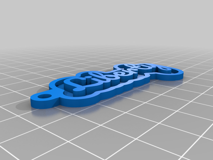 liberty customized keychains 3d print model - Mito3D