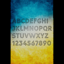 biblioteca 3am lettere numeri personalizzato alfabeto Magia arte parete arredamento 3d print model - Mito3D