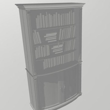 library bookcase 9 3d print model - Mito3D