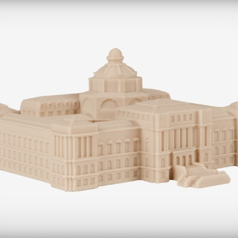 la biblioteca de congreso arquitectura 1897 bellas artes catedral adornado 3D print model - Mito3D