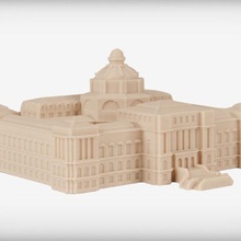 de la bibliothèque du congrès l'architecture 1897 beaux-arts cathédrale orné 3d print model - Mito3D