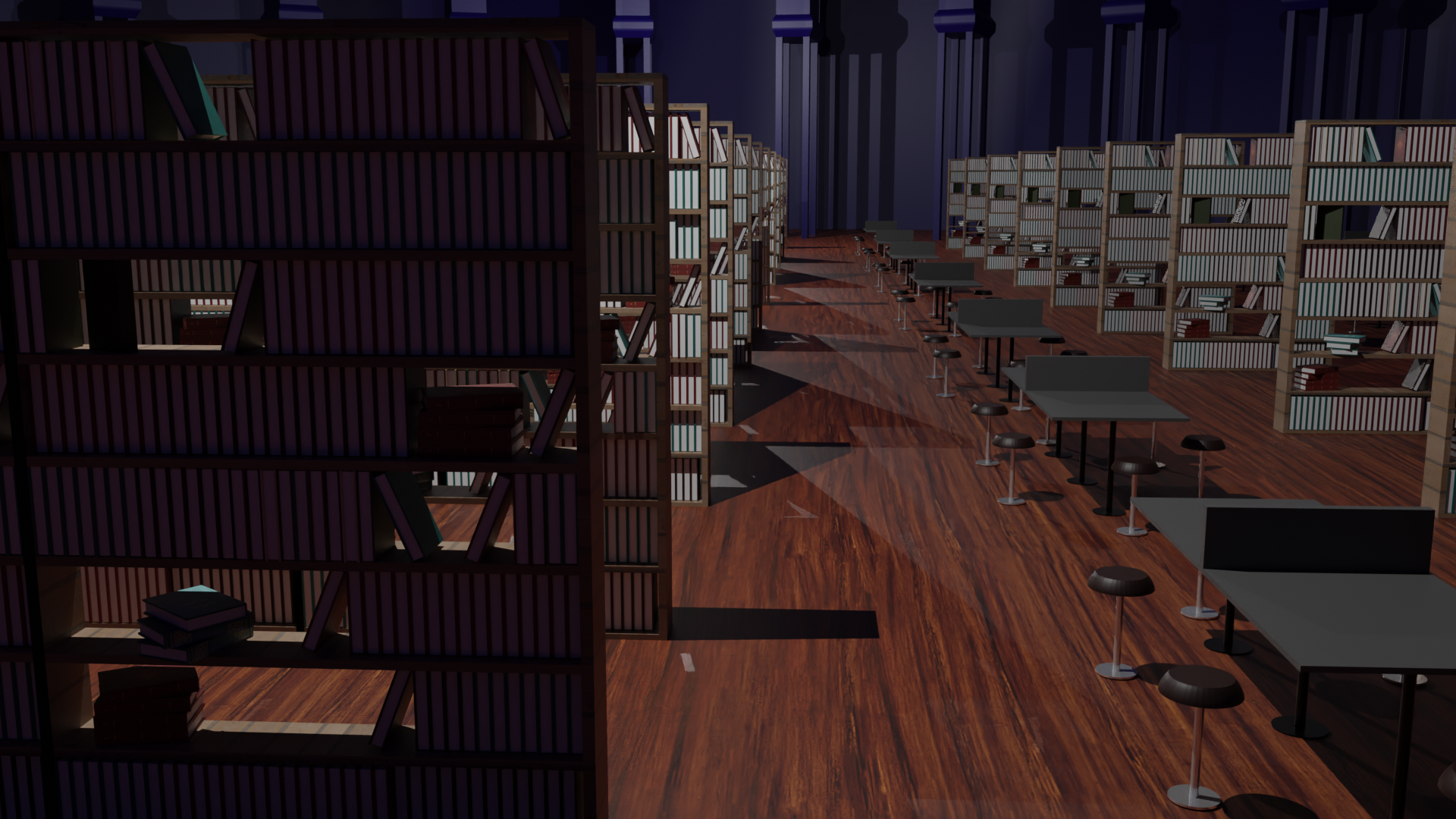 biblioteca interior 3D print model - Mito3D