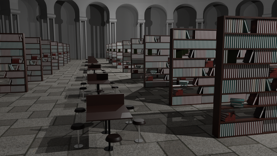 biblioteca interior 3d print model - Mito3D