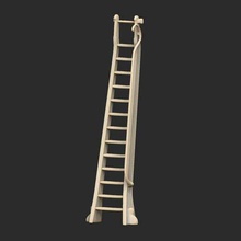 library ladder game props fable bookshelf 3d print model - Mito3D