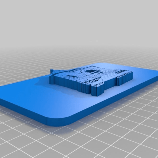library logo plate 5mm tool 3d printing 3D print model - Mito3D