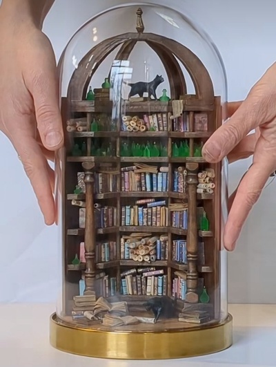 bibliothek miniaturansicht miniatur rolle 3d print model - Mito3D
