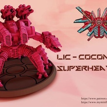 lic - coconut crab game 6mm mech mechs games wargame wargames wargaming tabletop table robot boardgame boardgames 3d print model - Mito3D