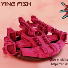 lic - flying fish 3d print model - Mito3D