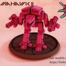 lic - tomahawk game 6mm mech mechs games wargame wargames wargaming tabletop table robot boardgame boardgames 3d print model - Mito3D