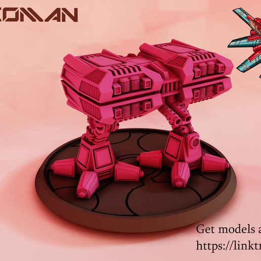 lic yeoman gioco 6mm mech Giochi guerra giochi wargaming tavolo robot 3D print model - Mito3D