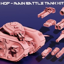 lic pulo Principal batalha tanque kit 3d print model - Mito3D