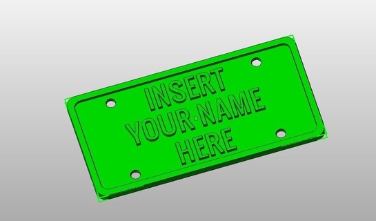 licence plate customizer signs logos 3d print model - Mito3D