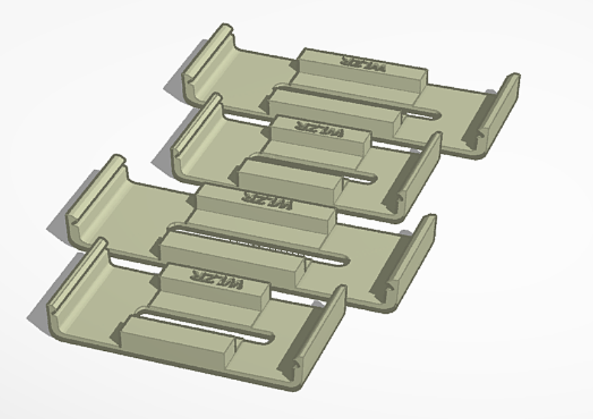 licencia plato soporte apoyo coche vehiculo suizo clips 3D print model - Mito3D