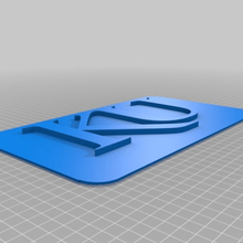 la placa de licencia ku letras herramienta La impresión en 3d 3d print model - Mito3D