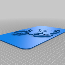 license plate ku logo tool 3d printing 3d print model - Mito3D