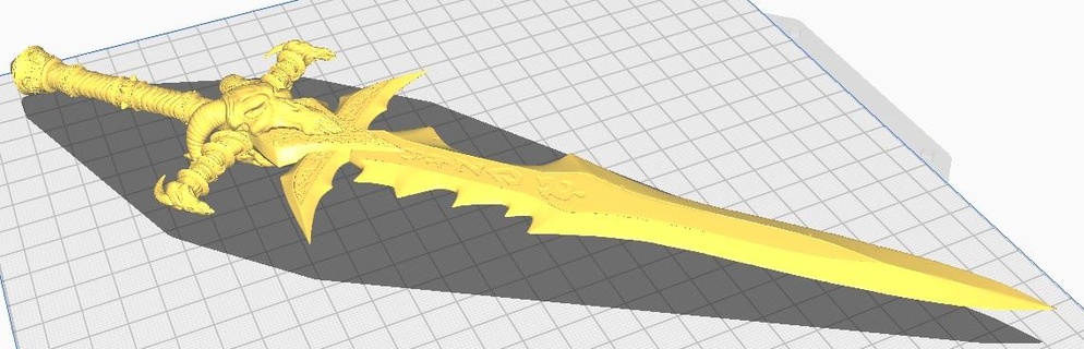 lich sword wow frostmourne mmorpg 3d print model - Mito3D