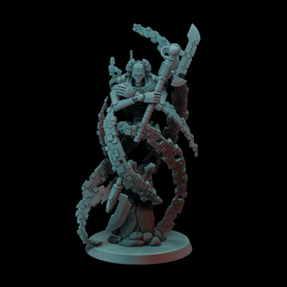 lich Game wargame wargames tabletop characters overlord lord necron scythe proxy 3d print model - Mito3D