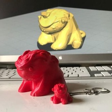 licourson Anahtarlık bebek ayı tek boynuzlu at takı teddy bear 3d print model - Mito3D